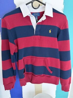 Polo by Ralph Lauren Red & Navy Stripe Rugby Shirt
